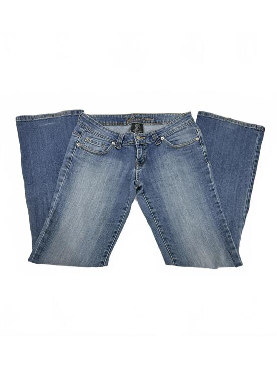 Wet Seal Denim - {SOLD} Vintage Wet Seal Y2K Low Rise Flared Bootcut Jeans Size 7 Medium Denim
